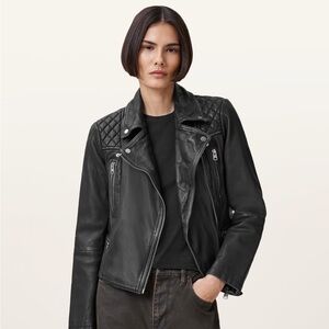 Women's Black Leather Jacket